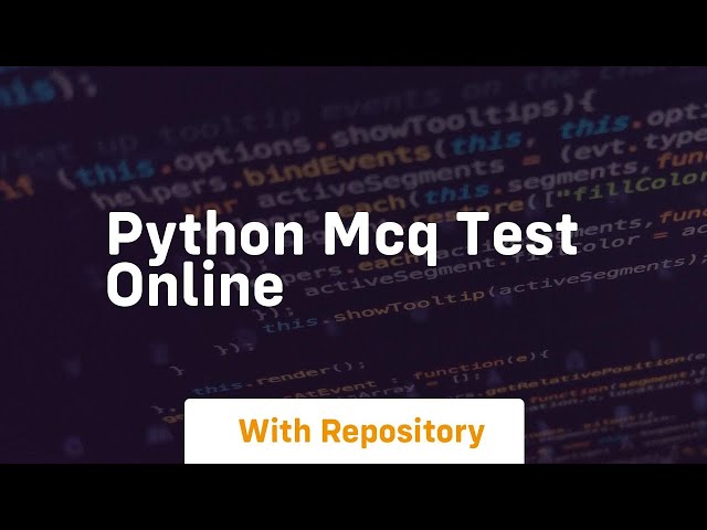 python mcq test online