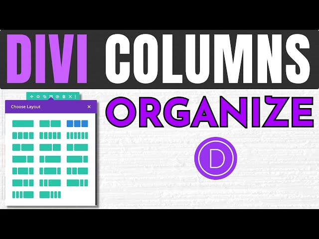 How to Organize Columns in Divi