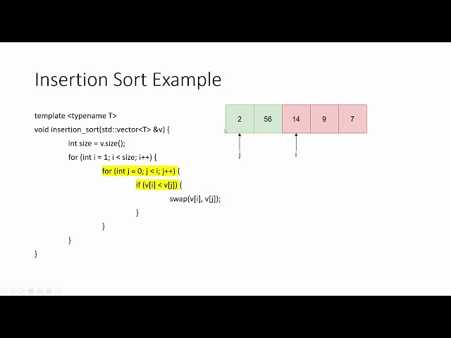 C++ Sorting: Insertion Sort Visualizer