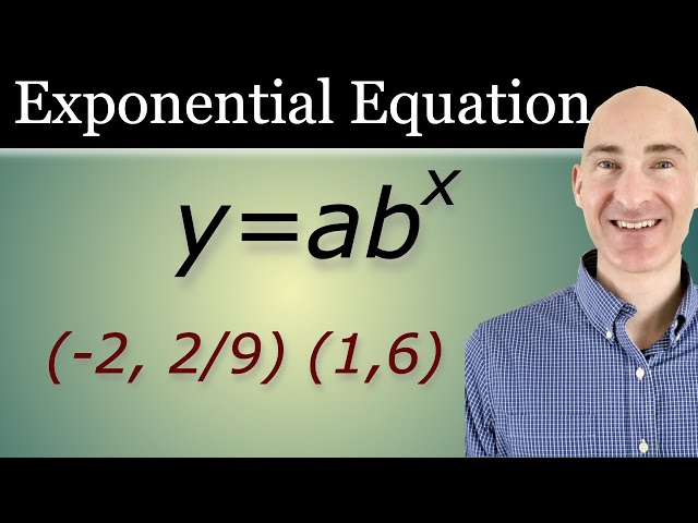 Find the Exponential Equation y=ab^x Using 2 Points | Easy Method!
