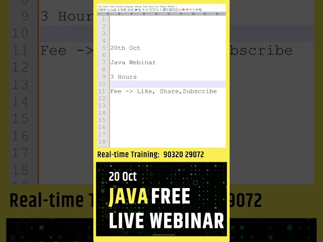 Master Java for FREE! Live Webinar for All Levels - Limited Spots!