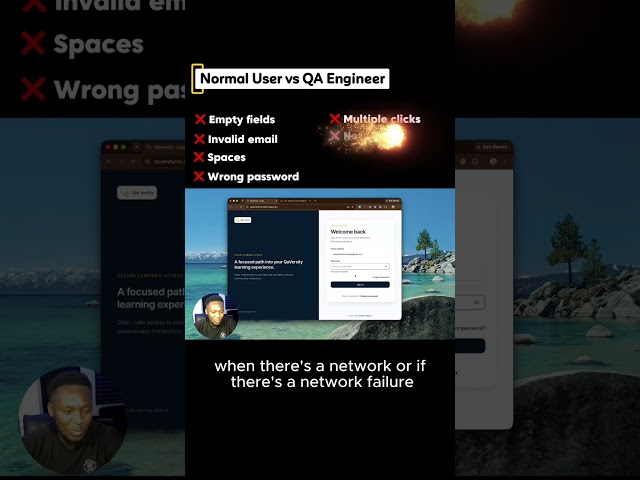Normal User vs QA Engineer