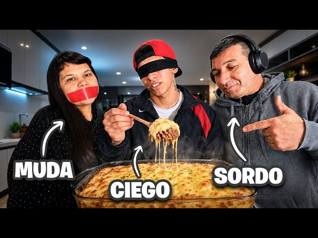 COOKING while BLIND, DEAF, and MUTE 👨‍🍳🔥 (with my mom and dad!)