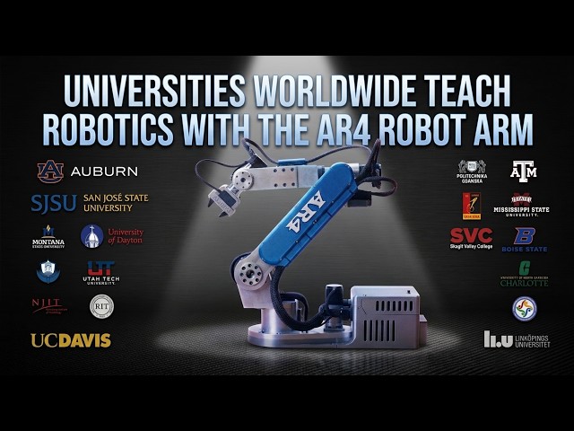 Learn and Build robotics with the AR4 DIY Open Source Robot Arm