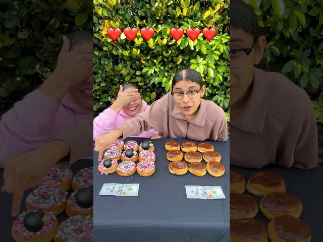 BOMB DONUT CHALLENGE! 😭💣🤣 #shorts