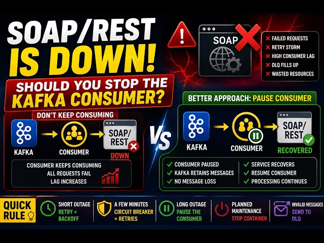 SOAP Service Down? Kafka Consumer Best Practice | Java Microservices Interview