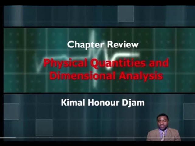 AP PHYSICS REVIEW DIMENSIONS