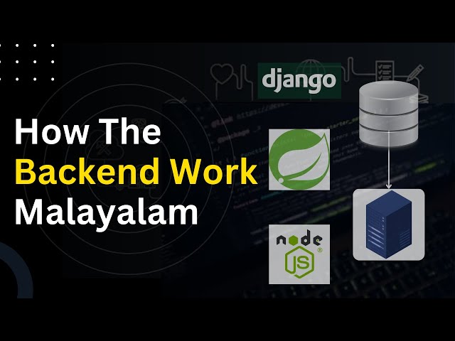 Backend Development Explained in Malayalam | How Backend Works? Deep Dive!