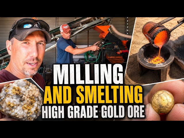 Wait Until You See Their New Gold Mill!! Milling and Smelting Gold Ore with @MineOperator