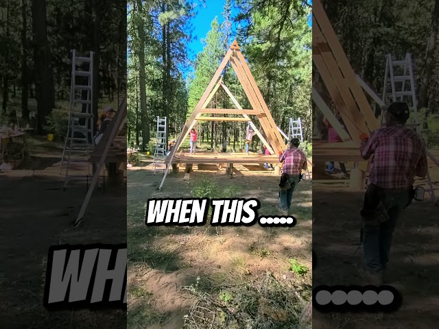 Off-Grid A-frame Cabin Build #diy #offgridcabinbuild #aframe #offgridcabin