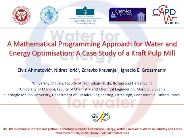 A Mathematical Programming Approach for Water and Energy Optimisation