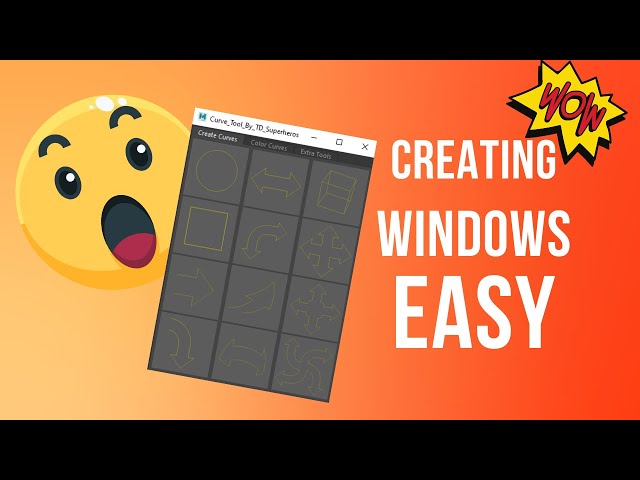 How to Easily Create a Window with Python in Maya