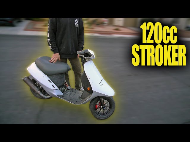 FIRST RIDE on MY FAVORITE MOPED! 120cc Stroker HONDA ELITE