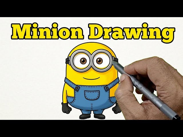How to Draw Bob the Minion Step by Step | Easy Drawing Tutorial