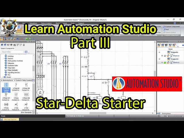 Create STAR-DELTA Starter in Automation Studio | Tutorial #3 for beginners