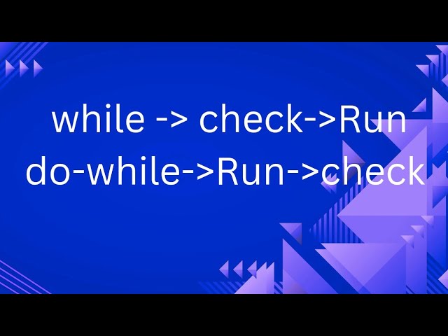 While and do while in C programming