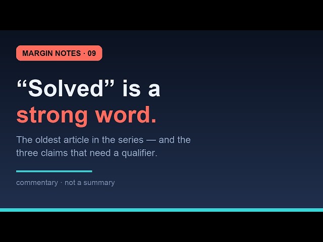 Margin Notes: "Solved" Is a Strong Word | Episode 09