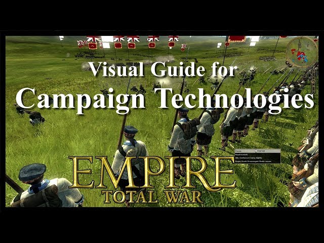 Visual Guide Technologies in Empire:  Total War Campaign