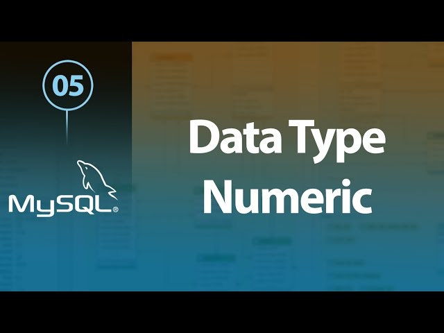 Learn MySQL In Arabic #05 - Data Type - Numeric