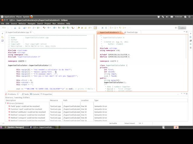 Assignment 7 Solution (SuperCoolCalculator)