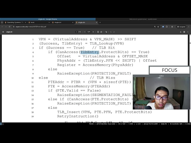 Live study: read along book "Operating Systems: Three Easy Pieces" (Part 120)