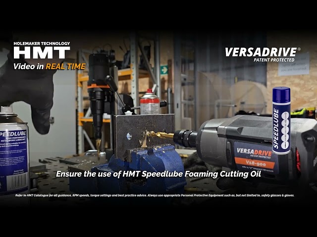 Ultra fast drilling and tapping metal with Versadrive