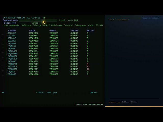 JCL & Batch - Session 2.2 DISP Status