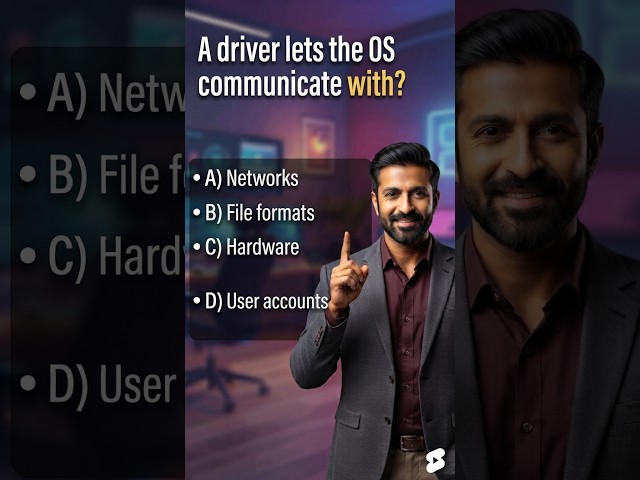 Windows Operating System MCQs # 37 | What is a Device Driver? | OS Architecture