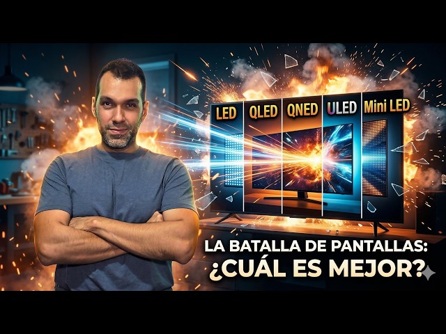 🖥️Televisores LED vs QLED vs QNED vs ULED vs Mini LED: ¿Cuál es mejor en 2026?🔥🤔