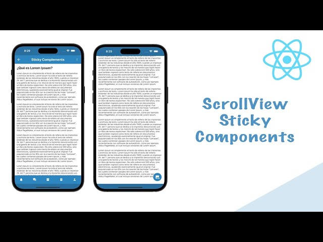 React Native Sticky Components on Scroll