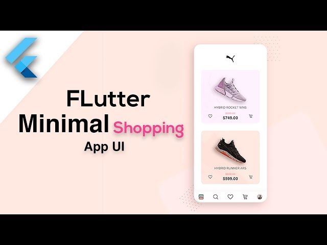 Flutter Minimal Shopping App UI - Speed Code
