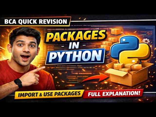 Packages in Python Explained | Python Packages with Examples | BCAQuickRevision