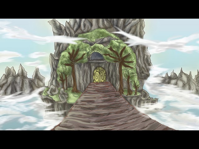 the land of the dragons- 360 digital painting