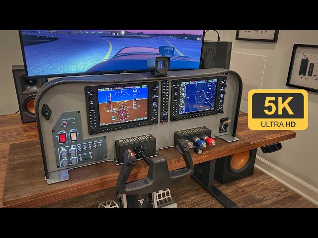 Building a SIMiONIC Glass Cockpit | Flight Sim Panel with FORCE FEEDBACK Yoke and Demo | MSFS