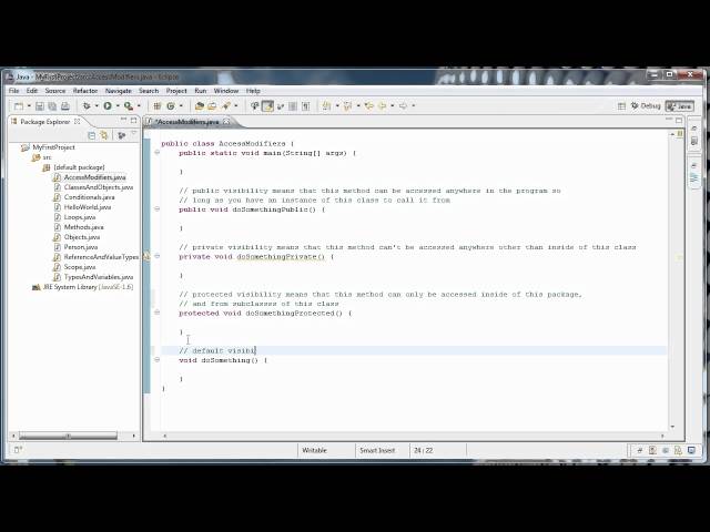 Java Programming: 11 - Access Modifiers