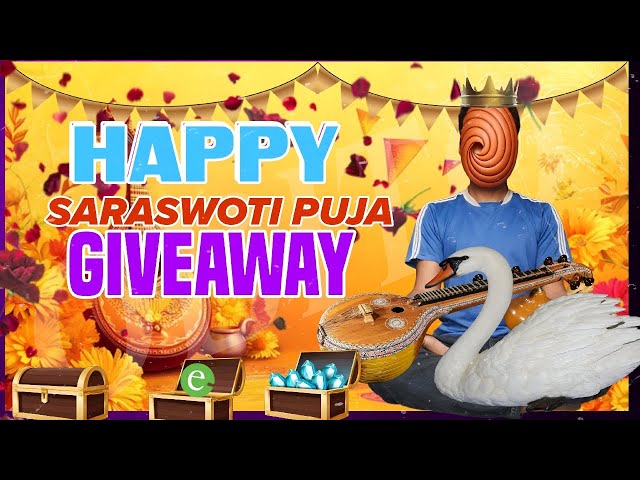 FREE FIRE LIVE- HAPPY SARASWATI PUJA SPECIAL-Giveaway in Nepal and BD {Solo,Duo and SQuad Esp)