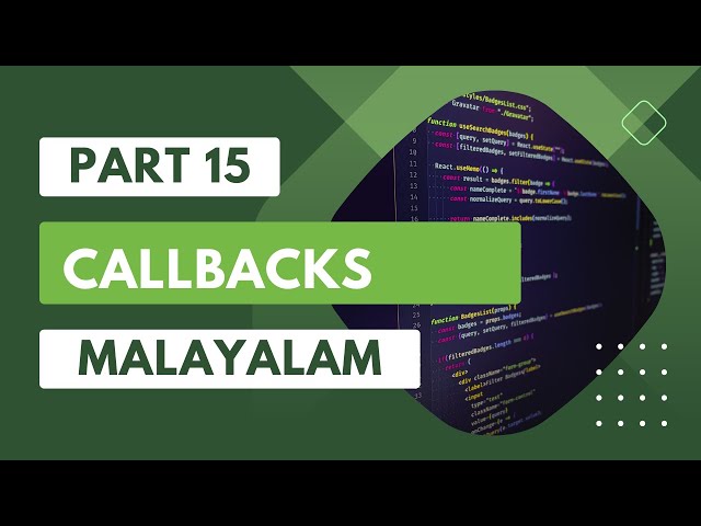 callback function malayalam javascript malayalm tutorial javascript malayalam call back function