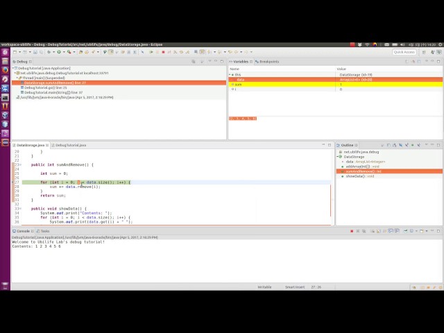 Eclipse debugger tutorial (Java)