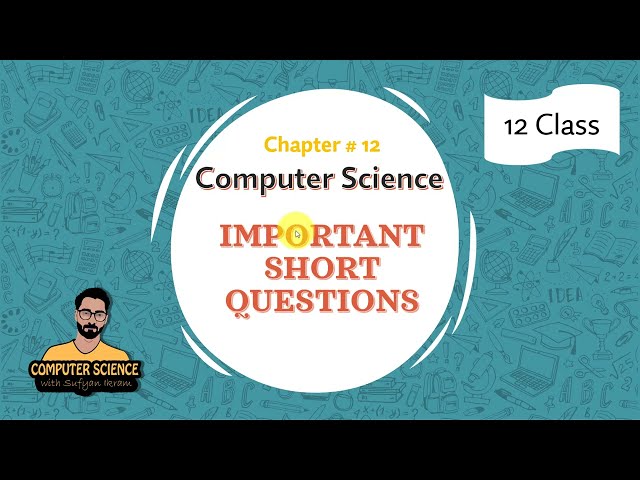 12 Class | Ch# 12 | IMPORTANT SHORT QUESTIONS