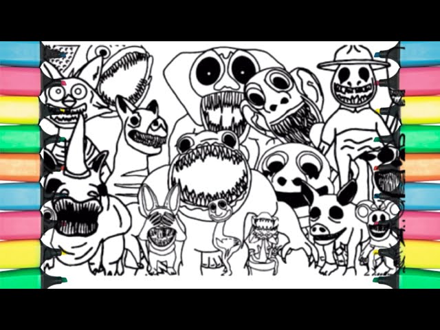 ZOONOMALY 2 New Coloring Pages : How to Color All New Bosses : NCS MUSIC