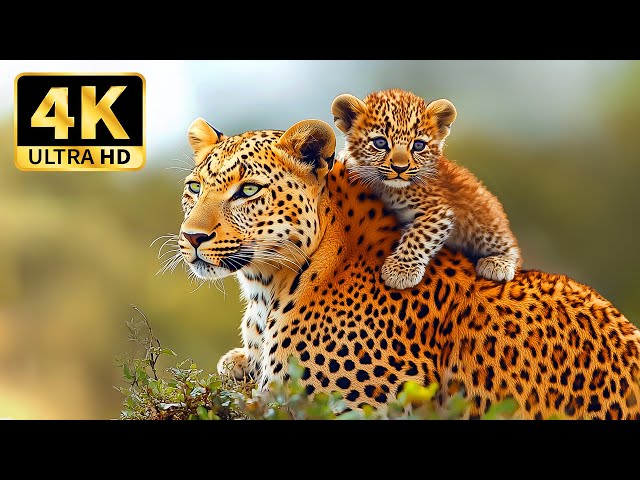 World of Animals in 4K – Peaceful Wildlife Film with Calming Music