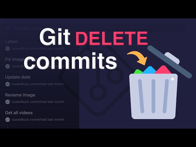 Git delete commits and reset code base to a specific commit