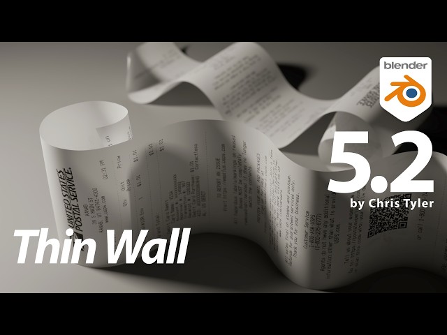 THIN WALL, the incredible new Principled BSDF feature in Blender 5.2