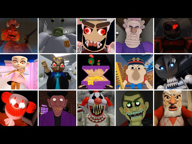 Mr.Mix, PRISON RUN!, BOB'S BUTCHER SHOP RUN, GRUMPY GRAN!, ESCAPE FREDDY'S  | Roblox Jumpscares