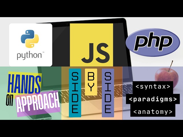 LEARN Python vs. JavaScript vs. PHP Hands-on Coding SIDE-BY-SIDE!