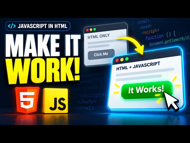 JavaScript in HTML Explained: Make Your First Website #coding #programming  #tech #technology
