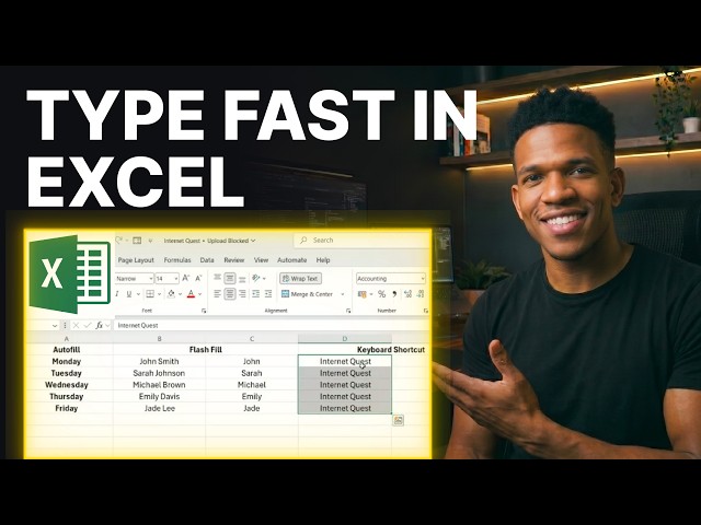 How to Type Data in Excel Very Fast Using 3 Hacks [2026] | Step-by-Step