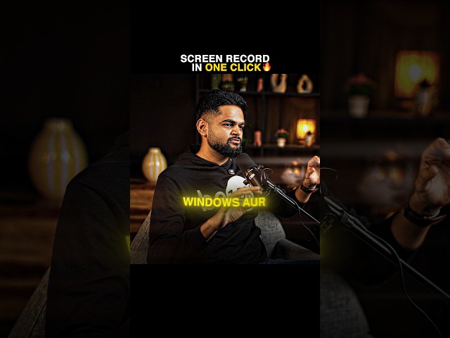 Screen Recording In One Click?