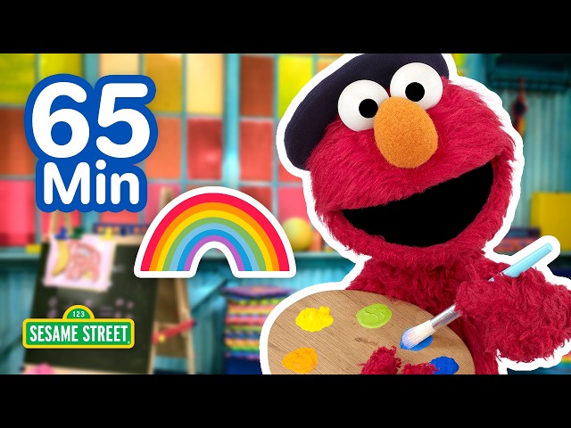 Let's Learn Colors with Elmo!  🌈 🎨 | 65 Min | Sesame Street
