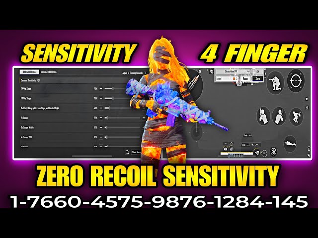 NEW UPDATE 4.5 CODE🔥PUBG MOBILE/BGMI SENSITIVITY SETTINGS 2026 | BEST ZERO RECOIL SENSITIVITY CODE 😱